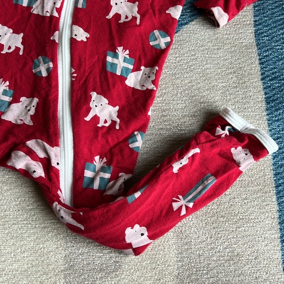 Kickee Pants 9-12 months Christmas Zip Up One Piece Puppies - Picture 7 of 16